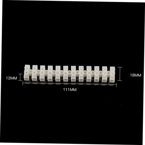 12 10a Terminal Strip Block Position High-Tough Plastic Connector Replacement Brass Firmware Fire-Resistant