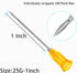Disposable Lab Syringes, 3ml, 25G 1 Inch Needle, Luer Lock, Pack of 100, Individually Sealed