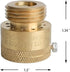 3/4 Inch, HYDRO MASTER Vacuum Breaker Valve,Hose Bib Backflow Preventer, Brass Finish