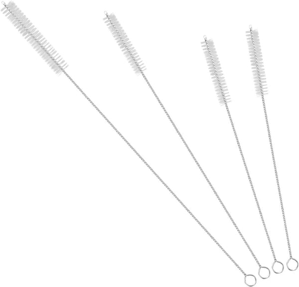 GFDesign Drinking Straw Cleaning Brushes Set - Pipe Tube Cleaner with Nylon Bristles - Set of 4