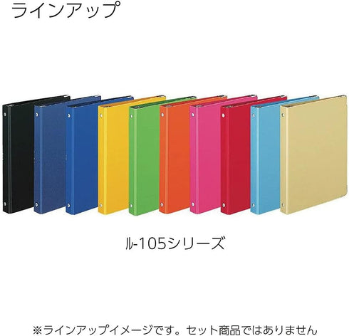 Kokuyo Color Palette Metal Round Ring Binder, A5-S, 20 Holes, Up to 100 Sheets, 5 Colorful Tab Dividers, Blue