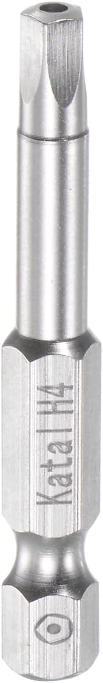H4 Pentagon Screwdriver Bit, 1/4" Hex Shank, 2" Length Magnetic Security Power Tool