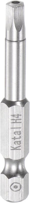 H4 Pentagon Screwdriver Bit, 1/4" Hex Shank, 2" Length Magnetic Security Power Tool