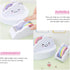 LUOZZY 2 PCS Cloud Tape Dispenser, Cartoon Desktop Tape Cutter with Rainbow Tape Roll Holder for Home Office