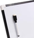 Magnetic Dry Erase Board VIZ-PRO, Children Drawing Board/Kids Writing Whiteboard, Black Plastic Frame, 12" x 8"