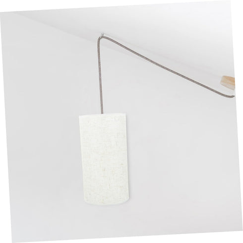 1pc Mobestech Contemporary Lamp Shade Linen Material Round Shape Light Socket Replacement for Table and Floor Lamps