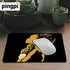 Custom Gaming Mouse Pad, African Women with Black Background Non-Slip Rubber Mousepad