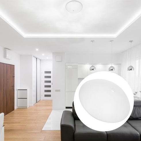EPIGEIST 10.61 Inch Round Ceiling Light Shade Replacement with Sensor Plastic Dome Lampshade Cover Flush Mount Light