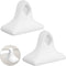 2 Packs White Ceramic Porcelain Towel Bar Brackets - Vintage Retro Mid