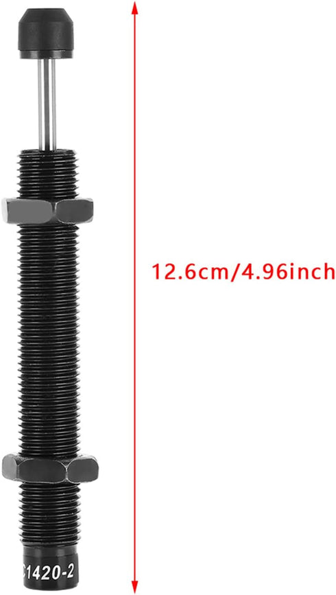 Hilitand Oil Pressure Shock Absorber, Black M14 x 20mm Stroke for Pneumatic Air Cylinder AC1420-2