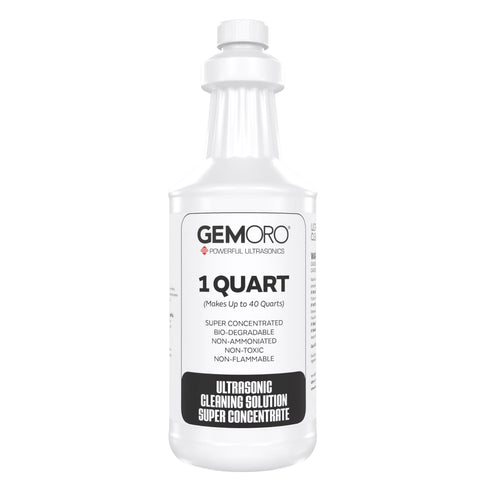 GemOro Jewelry Cleaner Solution Concentrate for Ultrasonic Machines | Professional Performance Liquid