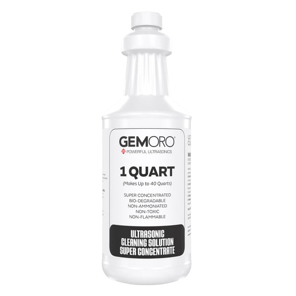 GemOro Jewelry Cleaner Solution Concentrate for Ultrasonic Machines | Professional Performance Liquid