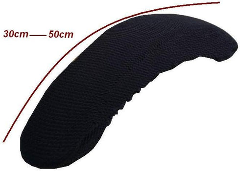 Isccdy Removable Washable Office Chair Armrest Covers - Slipcovers Pads (Black)