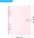 PATIKIL A5 Clear Binder Cover, Soft PVC Loose Leaf Binder Protector Refillable Notebook Shell with Snap Button Closure for DIY Meeting Notebook Folder, Pink by PATIKIL