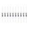 YOKIVE 50 Pcs Metal Oxide Film Resistors, Axis Lead Resistor, Great for Electric Power Equipment (Grey, 1W, 1Ohm)