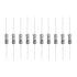 YOKIVE 50 Pcs Metal Oxide Film Resistors, Axis Lead Resistor, Great for Electric Power Equipment (Grey, 1W, 1Ohm)