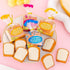 Brown Food Erasers - Toast Bread Shape Pencil Erasers for Sketching Tools and Student Supplies