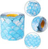 Outus 65.6 Feet Turquoise Scallops Borders, Ocean Wave Decorative Trim for Home School Classroom Decorations, 3 Inches