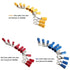 480pcs Premium Quality Insulated Electrical Wire Terminals, Mixed Assorted Lug Kit, Electrical Crimp Connectors Set