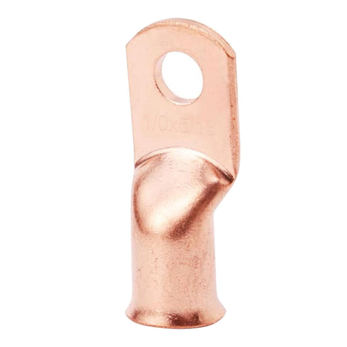 10PCS Heavy Duty Battery Lugs, 1/0AWG 5/16in M8 Battery Cable Ends Ring Terminals, Electrical Connectors