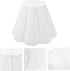Unomor Fabric Scalloped Lampshade Replacement for Table Floor Wall Lamps Rustic Cloth Light Cover with Soft Diffused