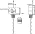 Rooyar 15cm 3-Wire Upgraded Semi-clear Pull Chain Switchs with Cable Simple Installs for Ceiling Fan Or Pendant Light