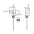 GMBYLBY 15cm 3-Wire Upgraded Semi-Clear Pull Chain Switchs with Cable Simple Installs for Ceiling Fan Or Pendant Light