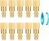1/4 Inch NPT Brass Female Air Hose Quick Connect Adapter, Industrial Solid Brass Fittings Plug Kit, 10 Piece