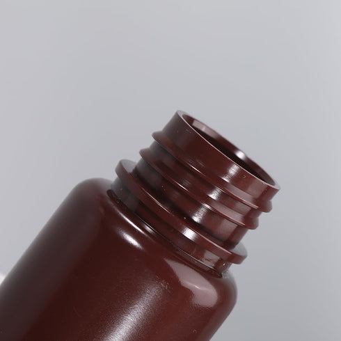 2 oz Wide Mouth Lab Reagent Bottle, Sealed Leak-proof Amber HDPE Container, Pill Bottle, Water Sample Bottle (5 Pcs)