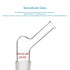 stonylab Borosilicate Glass Angled Adapter, 24/40 Standard Inner Joint Liquid Pouring Adapter for Laboratory Supply