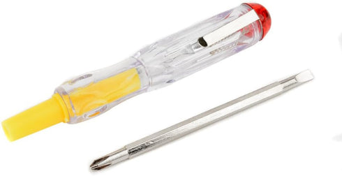 1pc New 100-500V Multi-function Household LED Electric Test Tester Pen Screwdriver Voltage Tester Detector Probe 137mm by Jwn