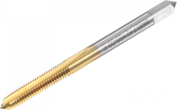 uxcell Straight Flute Taps, M4 x 0.7 Metric Left Hand Titanium Coated High Speed Steel Tapping Tool