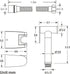 YHWKZCTTT HandheldSprayer Brass Cloth Diaper Sprayer Kit Rose GoldSprayer for Toilet withHose for Feminine Wash and ABS