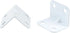 1"x1.2"(LxW), 24 Packs L Bracket White Metal Angle Bracket Corner Braces Shelf Cabinet Support Braces