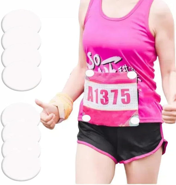 NIOUK Safe Race Bib Clips,8PCS Race Number Buckles Safety Lock Fasteners,Marathon, Cycling and