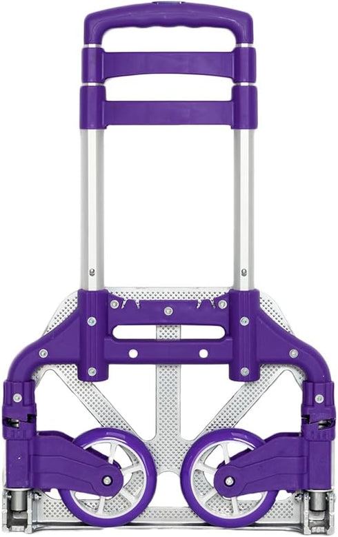 WISLAS Folding Hand Truck Dolly, 200 lbs Capacity Dolly Cart, Aluminum Portable Foldable