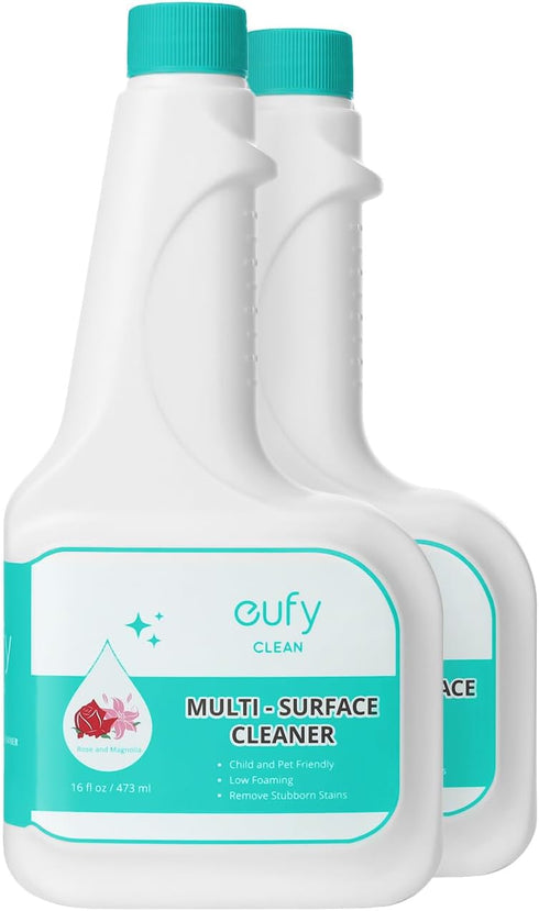 eufy RoboVac Hard Floor Cleaning Solution (2 Bottles), Dilution Ratio 1:200, 473