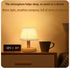Small Table Lamp, Wooden Bedside Lamp with Linen Shade, Mini Desk Night Light for Bedroom and Living Room