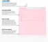 LUXPAPER A7 Invitation Envelopes - 5 x 7 Cards - 80 lb. Candy Pink - 250 Pack