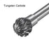 uxcell Tungsten Carbide Rotary Files 1/8" Shank, Double Cut Ball Shape Burrs Tool 6mm Dia, 3pcs
