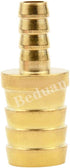 Beduan Brass Hose Barb Reducer, 5/8" to 3/8" Barb Hose ID, Reducing Barb Fitting Splicer Mender Union (Pack of 2)