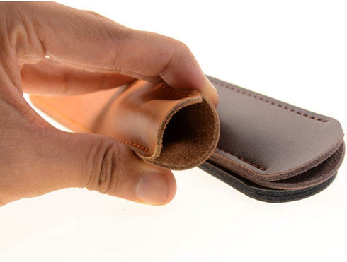 RAYNAG Set of 3 Leather Pen Sleeve Case Holder Pouch for Single Pen