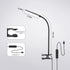 LED Desk Lamp with Clamp for Home Office, Dimmable Clip-On Light with USB Port, 3 Color Modes, Flexible Gooseneck