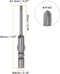 Magnetic Phillips Screwdriver Drill Bit 4mm Round Shank 1.8mm PH00 Cross Head 1.5 Inch Length for Pneumatic or Power Tool, S2 Steel by HARFINGTON