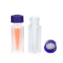2ML Polypropylene Vials - 9mm Short Thread Vial with Micro Volume 300µL, Blue Screw Cap with Hole, Pack of 100