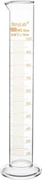 Stonylab 1-Pack Graduated Cylinder, Borosilicate Glass, 1000 ml Heavy Wall Measuring Cylinder