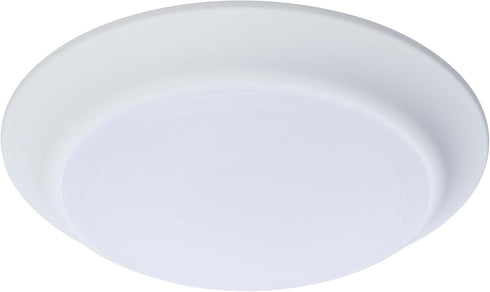 Satco 62-1805R1 7 Inch 6.5W, 2700K-5000K, 615 Dimmable, 90 Closet 120 JA8 LED Disk Light, CCT Selectable Lumens, Triac
