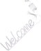 Mobestech Welcome LED Neon Sign Light USB Battery Powered Wall Hanging Decoration