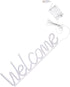 Mobestech Welcome LED Neon Sign Light USB Battery Powered Wall Hanging Decoration