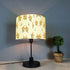 Yellow Floral Natural Linen Cylinder Lampshade for Table/Floor Lamp, 7.87 R x 7.08 H inches